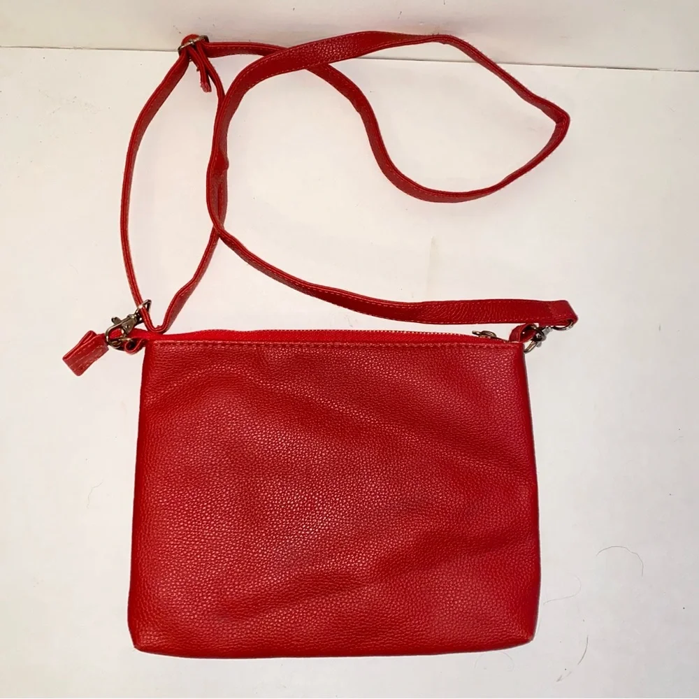 Red St Louis Cardinals MLB Crossbody Purse Bag Detachable Strap Gold Hardware - Picture 4 of 13